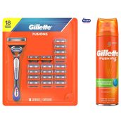 Gillette Fusion 16'lı Yedek Tıraş Bıçağı + Fusion 200 ml Tıraş Jeli