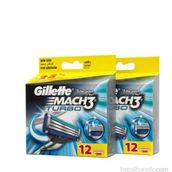 Gillette Mach3 2x12'li Yedek Tıraş Bıçağı