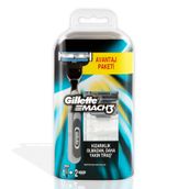 Gillette Mach3 Tıraş Makinesi + 2'li Yedek Tıraş Bıçağı