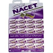 Gillette Nacet Çift Kenarlı Double Edge Jilet 5x20'li Kar Tıraş Bıçağı