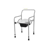 Gim Seyyar Katlanabilir Hasta Yaşlı Tuvalet Sandalyesi Ergonomik Tasarım ile Konforlu Kullanım Beyaz