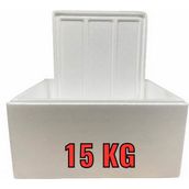 Gimat Ambalaj Strafor Köpük Kutu 15 Lt (Içten: 45,5X35,4X21 Cm) 15LT - Beyaz