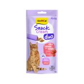 GimCat Snack Cream Duo Somon ve Domates 6x15 gr Ek Besin Kedi Ödülü