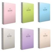 Gıpta 3252 Pastoral 17x24 72 Yaprak Kareli Pp Kapak Spiralli Defter
