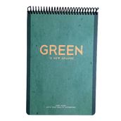 Gıpta New Notes Green Is New Orange Spiralli Sert Kapak 100 Yaprak 17x24 Çizgili Bloknot