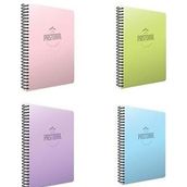 Gıpta Pastoral 4'lü 120 Yaprak A4 Spiralli Pp Kareli Kapak Defter