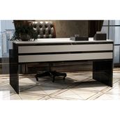 Givayo Swan Ofis Çalışma Masası - Siyah - Beyaz