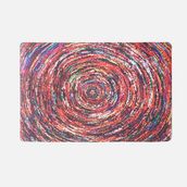 Giz Home Renkli 40x60 cm Peppina Renkli Daire Desenli Kapı Önü Paspası