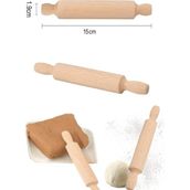 Glance Ahşap Merdane Mini Merdane Seramik Hamuru Başlangıç Seti Dayanıklı ve Ergonomik Tasarım