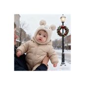 GlassySKY Ayı Kulaklı Kışlık Örgü Kız/Erkek Çocuk Bere Şapka