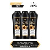 Gliss Ultimate Repair 3x400 ml Şampuan