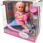 Global Toys Roza Panda Salıncaklı BEBEK-GL100118 - Renkli