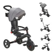 Globber Explorer 4in1 Siyah-Gri Katlanabilir Bisiklet