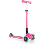 Globber Primo 3 Tekerlekli Işıklı Katlanabilir Pembe Scooter