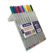 Globox 10 Renk Pvc Kutu Fineliner Keçe Uçlu Kalem