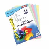 Globox 6536 Karışık 100'lü Renkli Fotokopi Kağıdı