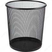 Globox Metal Delikli Siyah 11 lt Çöp Kovası