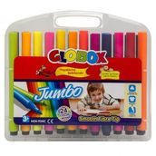 Globox Üçgen Jumbo 24'lü Keçeli Kalem