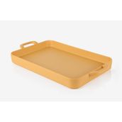 Globy Çift Kulplu Sunum Tabak Sarı 30×20×4 cm