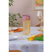 Glore 730 ml Kafes Sarı Mor Başucu Sürahisi ve Bardak Takımı