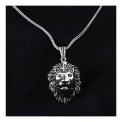 Glorria Aslan Yeleli 925 Ayar Erkek Gümüş Kolye