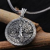 Glorria Hayat Ağacı 925 Ayar Erkek Gümüş Kolye