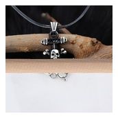 Glorria Kafatası Çapa 925 Ayar Erkek Gümüş Kolye