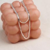 Glorria Küp Zincir 925 Ayar Gümüş Kolye