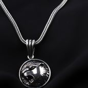 Glorria Vahşi Kaplan 925 Ayar Erkek Gümüş Kolye