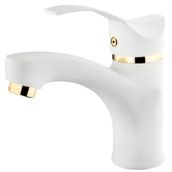 GMS Akdeniz AKD300 Beyaz Altın Lavabo Bataryası