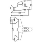 GMS RS220 Rise Mix Banyo Duş Bataryası
