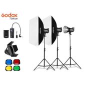 Godox SK400II 400 Watt 3'lü Stüdyo Paraflaş Seti