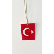Gokco Türk Bayrağı ve Atatürk Pvc Kaplama Araba Dikiz Aynası Süsü