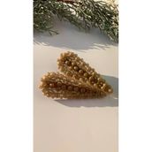Gold Renkli Damla Şekil Gold Pens Kıskaçlı 2'li Saç Tokası Handmade El Yapımı Epoksi Hediyelik