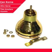 Gold Serisi Çan Tramvay Korna Tekli Krom Röle Gerekmez Kolay Montaj