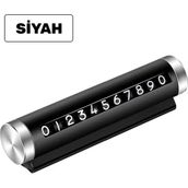Gold Shark Abrasive and Tools Alüminyum Kasa Çevirmeli Araç Içi Park Telefon Numaratörü Parkmatik (Siyah) Tüm Araçlara Uyumlu