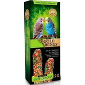Gold Wings Meyveli Premium Kraker Kutu 2'li 999 gr Muhabbet Kuşları İçin Özel Besin Kaynağı