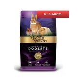 Gold Wings Premium Kemirgen Yemi 1 Kg X 3 Paket