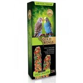 Gold Wings Premium Meyveli Muhabbet Krakeri 2'li Kuş Yemi