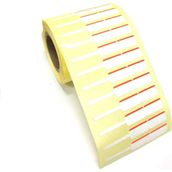 Goldist 10x76 mm Beyaz Kırmızı Çizgili Etiket