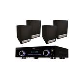 GOLDMASTER 4 Adet Hoparlör Anfi AV-313 Set Ev Sinema Sistemi
