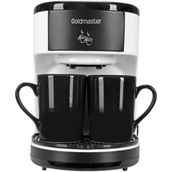 Goldmaster Coffee Classico Çift Kupalı Yıkanabilir Filtreli 3 Dakikada Demleyen Filtre Kahve Makinesi