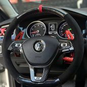 Golf 7 Jetta Passat Tiguan Polo Araca Özel Dikmeli Direksiyon Kılıfı