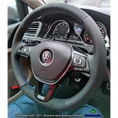 Golf 7 Jetta Passat Tiguan Polo-T-Roc F1 NOKTA ALCANTRA Dikmeli Araca Özel Direksiyon Kılıfı