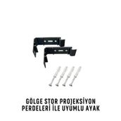 GÖLGE STOR PROJEKSİYON PERDESİ İÇİN DUVAR VE TAVANA UYUMLU ÖZEL AYAK