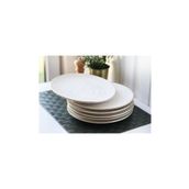 Gönül Gnl 2806 Gold Kenarlı Beyaz Seramik Servis Tabağı 25.5 Cm 6'Lı