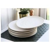 Gönül Porselen 6'lı Beyaz Gold G2806 Servis Tabağı 26 cm Şık Desenli ve Dayanıklı