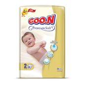 Goo.N Premium Soft No:2 Mini 58 Adet Bebek Bezi
