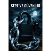 Gordin GRADE80 G80 13 mm Kalınlık 1.8 Metre Uzunluk Çelik Motorsiklet Zincir Kilit
