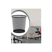 GörSeç Ofis Tipi Çöp Kovası Büro Çöp Kutusu File Delikli Metal Hafif 12 Litre Çöp Kovası lüks